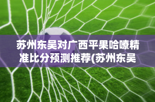 苏州东吴对广西平果哈嘹精准比分预测推荐(苏州东吴vs新疆比分)