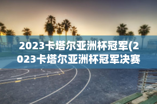 2023卡塔尔亚洲杯冠军(2023卡塔尔亚洲杯冠军决赛)