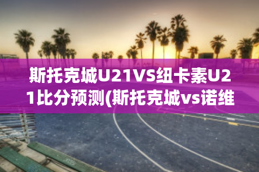 斯托克城U21VS纽卡素U21比分预测(斯托克城vs诺维奇)