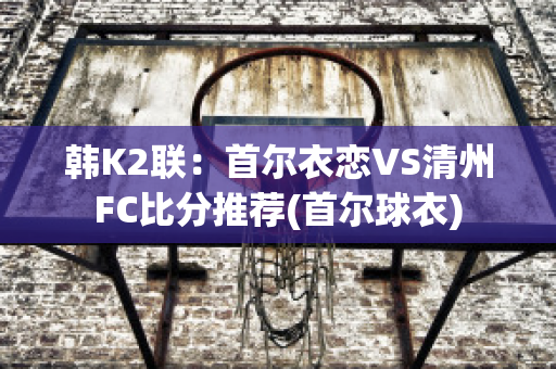 韩K2联：首尔衣恋VS清州FC比分推荐(首尔球衣)