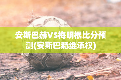 安斯巴赫VS梅明根比分预测(安斯巴赫继承权)