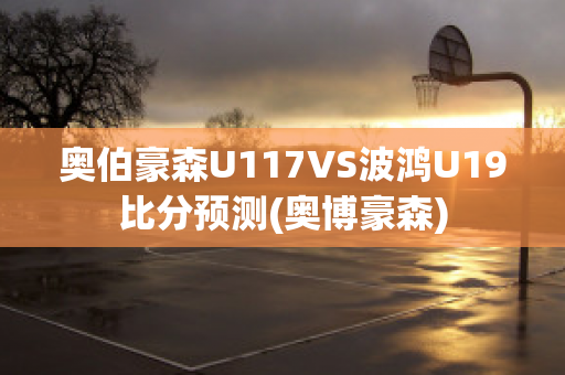 奥伯豪森U117VS波鸿U19比分预测(奥博豪森)