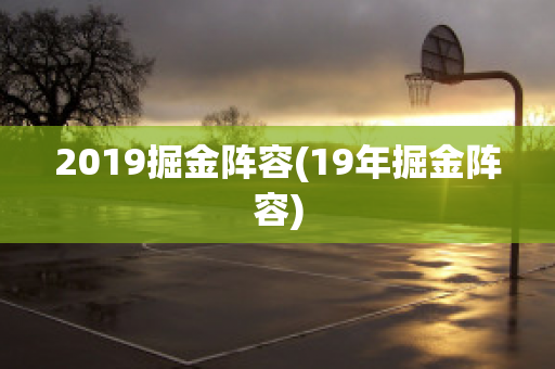 2019掘金阵容(19年掘金阵容)