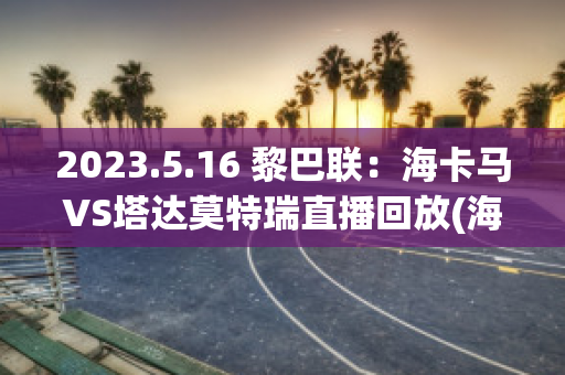 2023.5.16 黎巴联：海卡马VS塔达莫特瑞直播回放(海法马卡比欧冠)