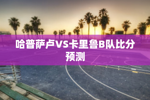 哈普萨卢VS卡里鲁B队比分预测