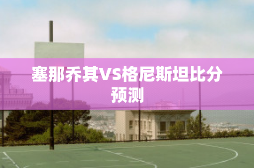 塞那乔其VS格尼斯坦比分预测