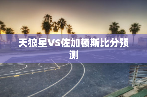 天狼星VS佐加顿斯比分预测