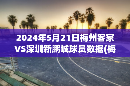 2024年5月21日梅州客家VS深圳新鹏城球员数据(梅州客家足球俱乐部最新消息)