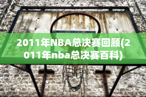 2011年NBA总决赛回顾(2011年nba总决赛百科)