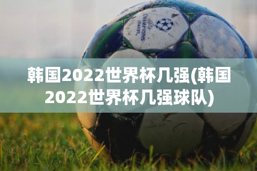 韩国2022世界杯几强(韩国2022世界杯几强球队)