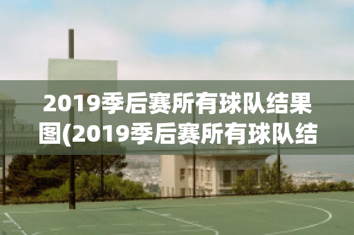 2019季后赛所有球队结果图(2019季后赛所有球队结果图表)