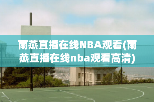 雨燕直播在线NBA观看(雨燕直播在线nba观看高清)