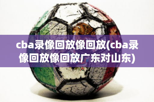 cba录像回放像回放(cba录像回放像回放广东对山东)