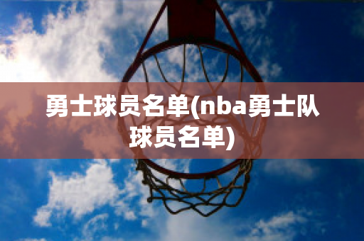 勇士球员名单(nba勇士队球员名单)