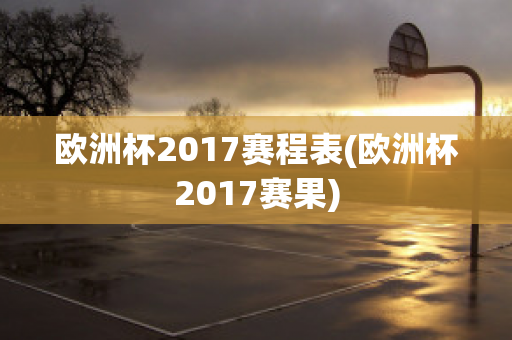 欧洲杯2017赛程表(欧洲杯2017赛果)