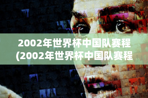 2002年世界杯中国队赛程(2002年世界杯中国队赛程表及结果表)