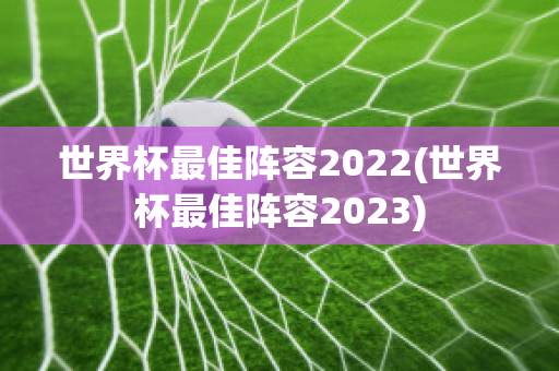 世界杯最佳阵容2022(世界杯最佳阵容2023)