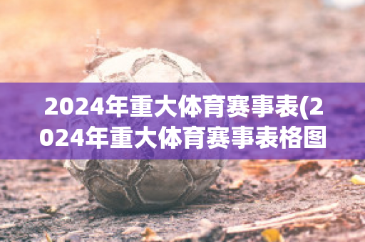 2024年重大体育赛事表(2024年重大体育赛事表格图片)