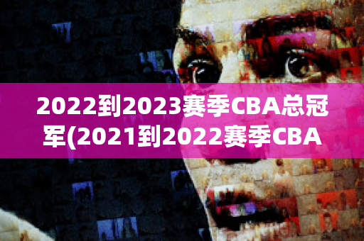 2022到2023赛季CBA总冠军(2021到2022赛季CBA总冠军)