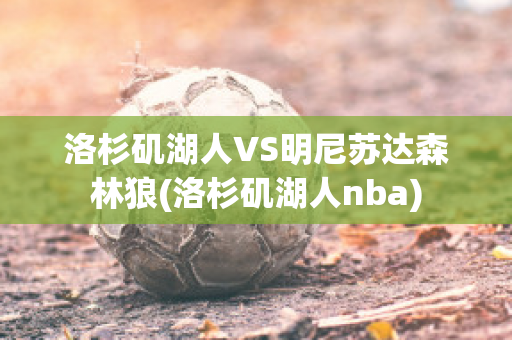 洛杉矶湖人VS明尼苏达森林狼(洛杉矶湖人nba)