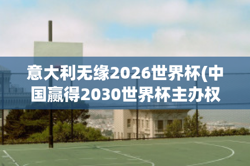 意大利无缘2026世界杯(中国赢得2030世界杯主办权)