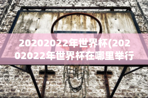 20202022年世界杯(20202022年世界杯在哪里举行)