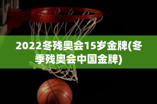 2022冬残奥会15岁金牌(冬季残奥会中国金牌)