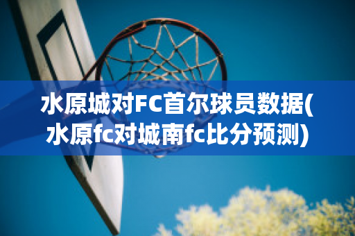 水原城对FC首尔球员数据(水原fc对城南fc比分预测)