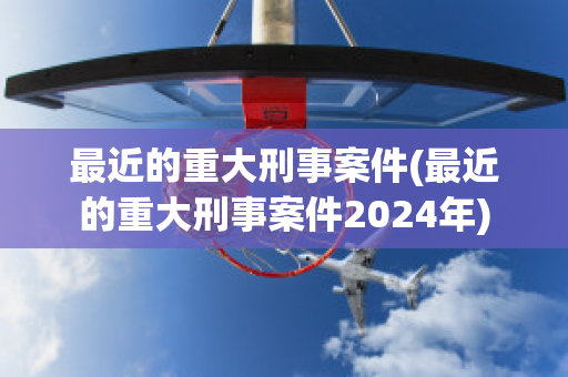 最近的重大刑事案件(最近的重大刑事案件2024年)