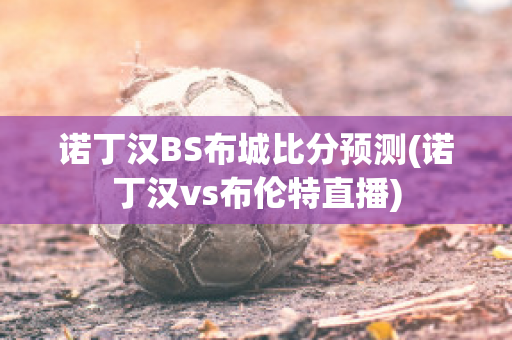 诺丁汉BS布城比分预测(诺丁汉vs布伦特直播)