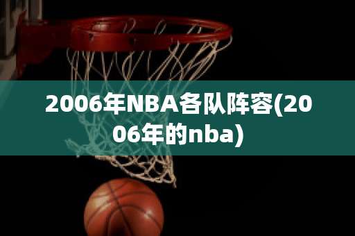 2006年NBA各队阵容(2006年的nba)