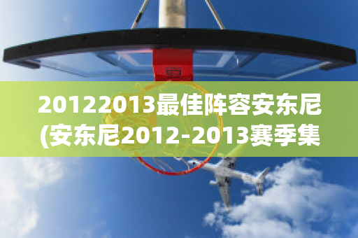 20122013最佳阵容安东尼(安东尼2012-2013赛季集锦)