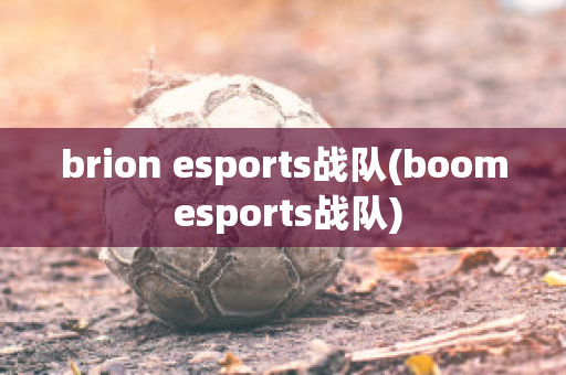 brion esports战队(boom esports战队)