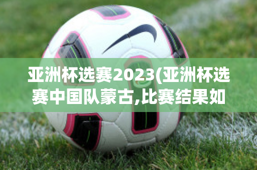 亚洲杯选赛2023(亚洲杯选赛中国队蒙古,比赛结果如何)