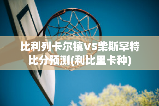 比利列卡尔镇VS柴斯罕特比分预测(利比里卡种)