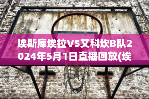 埃斯库埃拉VS艾科坎B队2024年5月1日直播回放(埃斯库多)