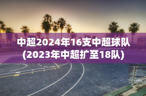 中超2024年16支中超球队(2023年中超扩至18队)