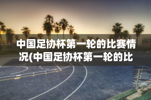 中国足协杯第一轮的比赛情况(中国足协杯第一轮的比赛情况怎么样)