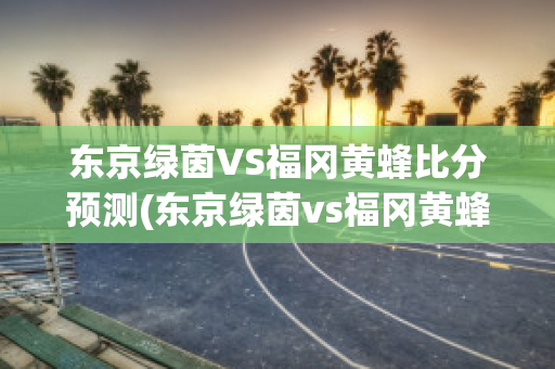 东京绿茵VS福冈黄蜂比分预测(东京绿茵vs福冈黄蜂比分预测)