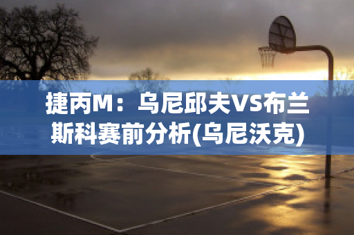 捷丙M：乌尼邱夫VS布兰斯科赛前分析(乌尼沃克)