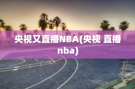 央视又直播NBA(央视 直播nba)