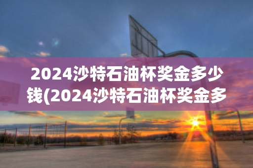 2024沙特石油杯奖金多少钱(2024沙特石油杯奖金多少钱啊)