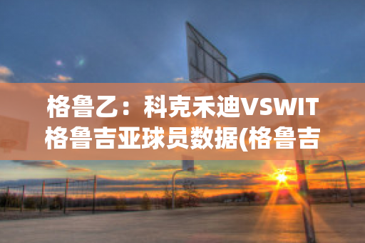 格鲁乙：科克禾迪VSWIT格鲁吉亚球员数据(格鲁吉亚vs科索沃比分预测)