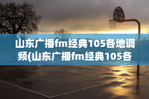 山东广播fm经典105各地调频(山东广播fm经典105各地调频频道)