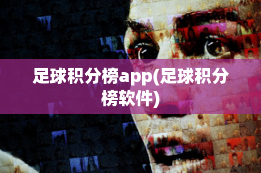 足球积分榜app(足球积分榜软件)