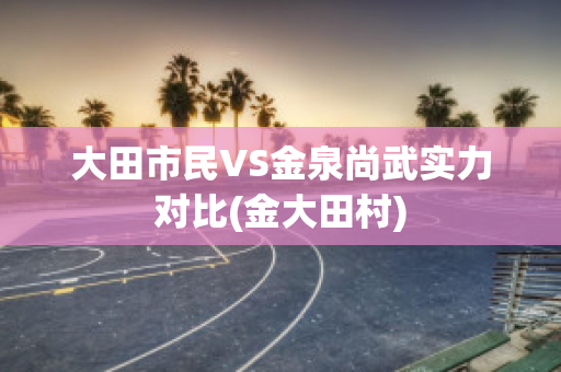 大田市民VS金泉尚武实力对比(金大田村)