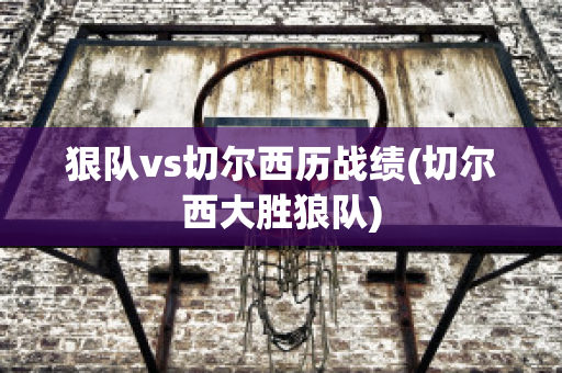 狠队vs切尔西历战绩(切尔西大胜狼队)